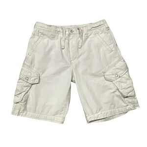 Men's Vintage Y2K Jet Lag Paratrooper‎ White Cargo Shorts Size 38